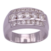 1.42ctw Diamond Three- Row Men's Ring 14K (2)