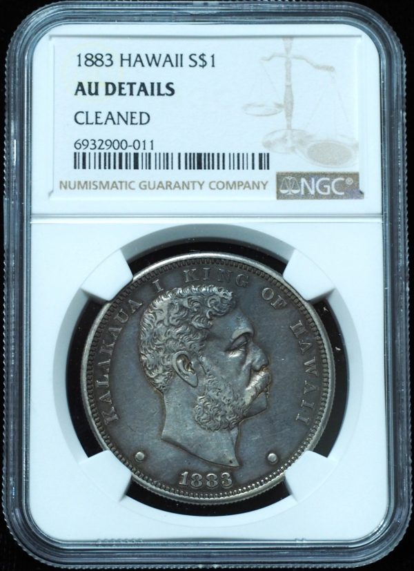 1883 Kingdom of Hawaii Dollar AU NGC