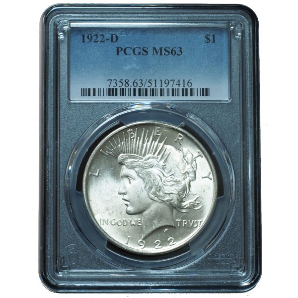 1922-D Peace Dollar MS63 PCGS