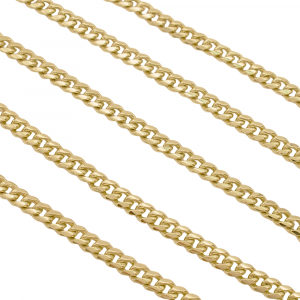 4.1mm Cuban Link Chain 27 Length 14K Gold