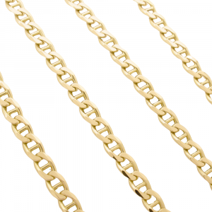 4.4mm Mariner Link Chain, 20.5 Length 14K Gold