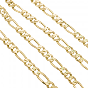 6.7mm Figaro Chain 22 Length 14K Gold