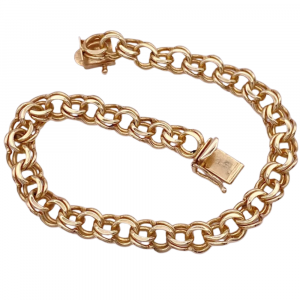 Double Link Bracelet 7.5'' 14K (2)