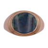 Oval Heliotrope Bloodstone Men's Ring 10K (2)