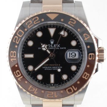 Pre-Owned Rolex 40MM GMT Master II Rootbeer Rose Gold And Stainless (2024) Model 126711CHNR