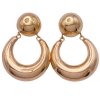 Statement Gold Door-Knocker Earrings 14K (2)